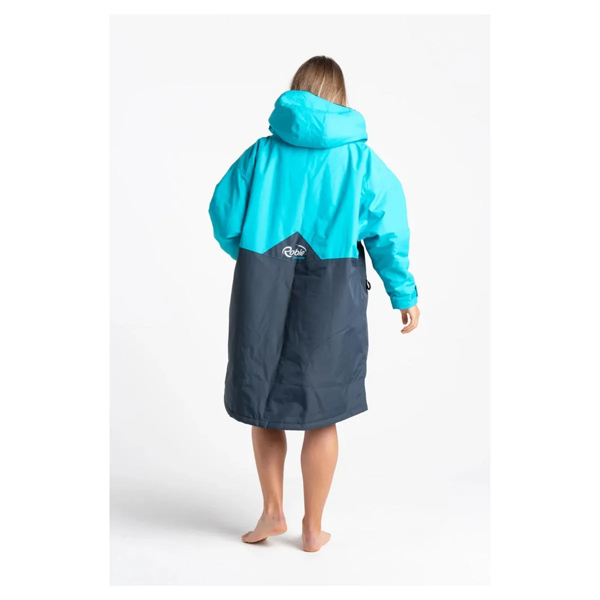 Robie Dry Series Recycled Long Sleeve Changing Robe - India lnk/Blue Atoll