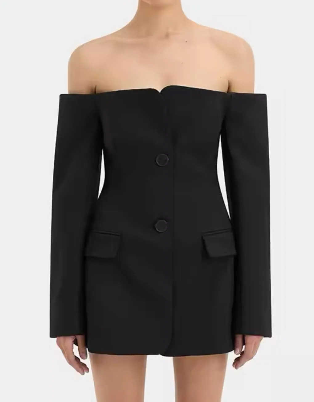 Sexy Off Shoulder Blazer Dress