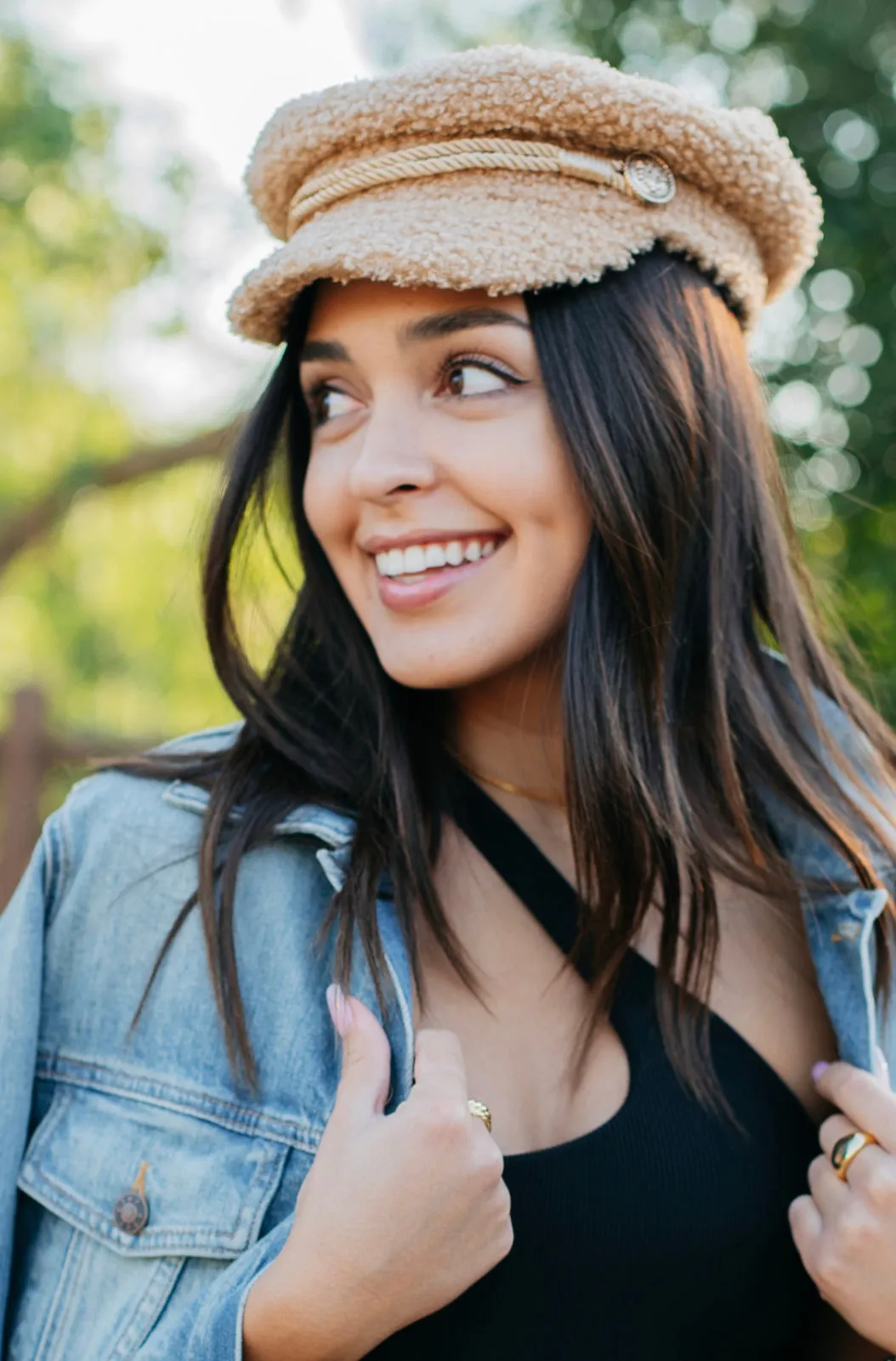 Shearling  Captain Hat