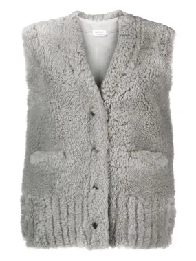 Shearling Cardigan Vest