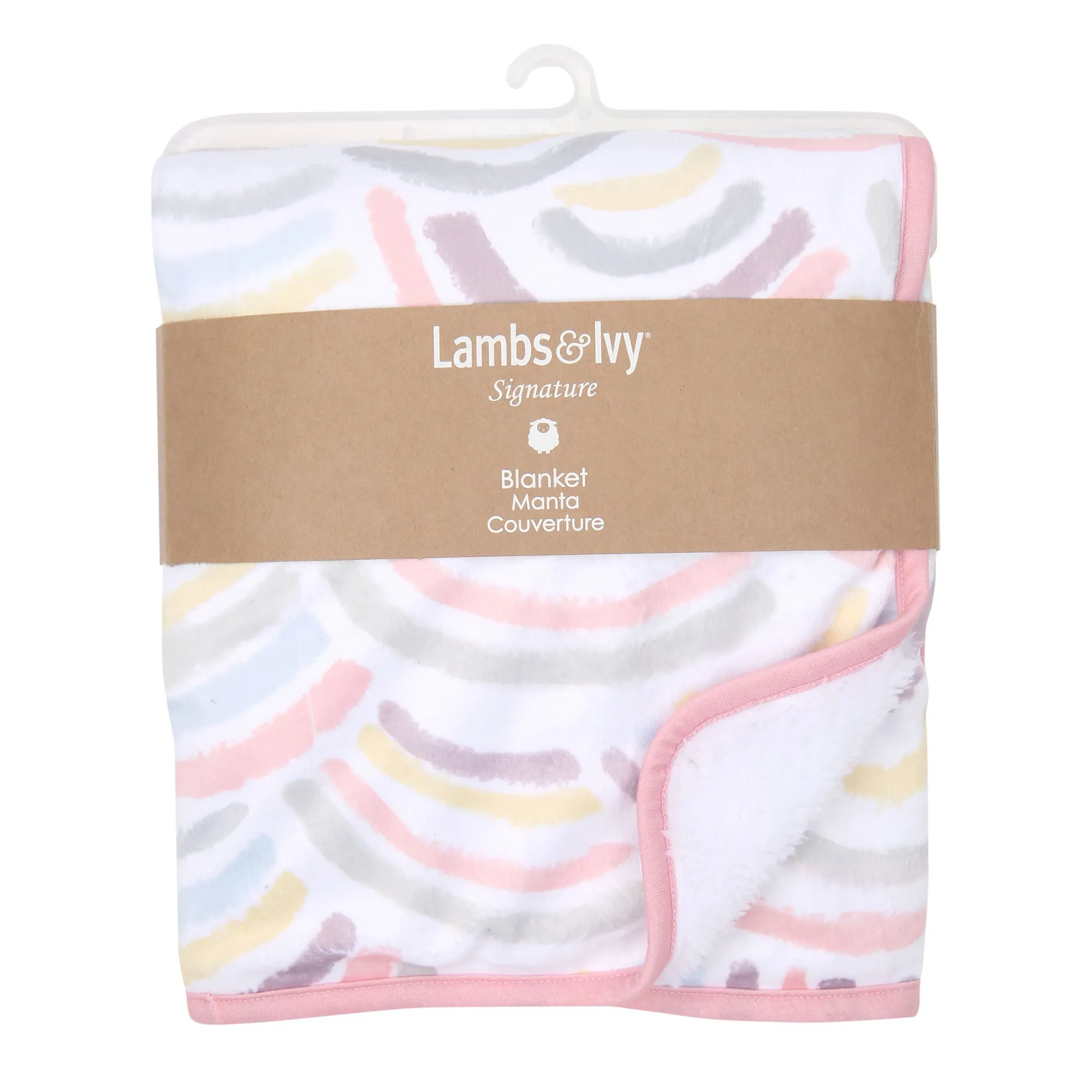 Signature Rainbow Minky Baby Blanket