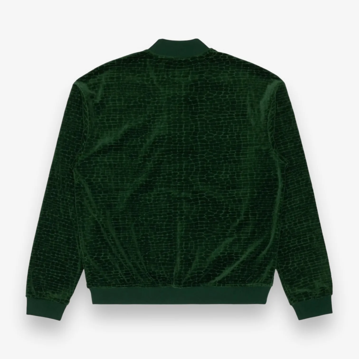 Sinclair croc velour track Jacket Green