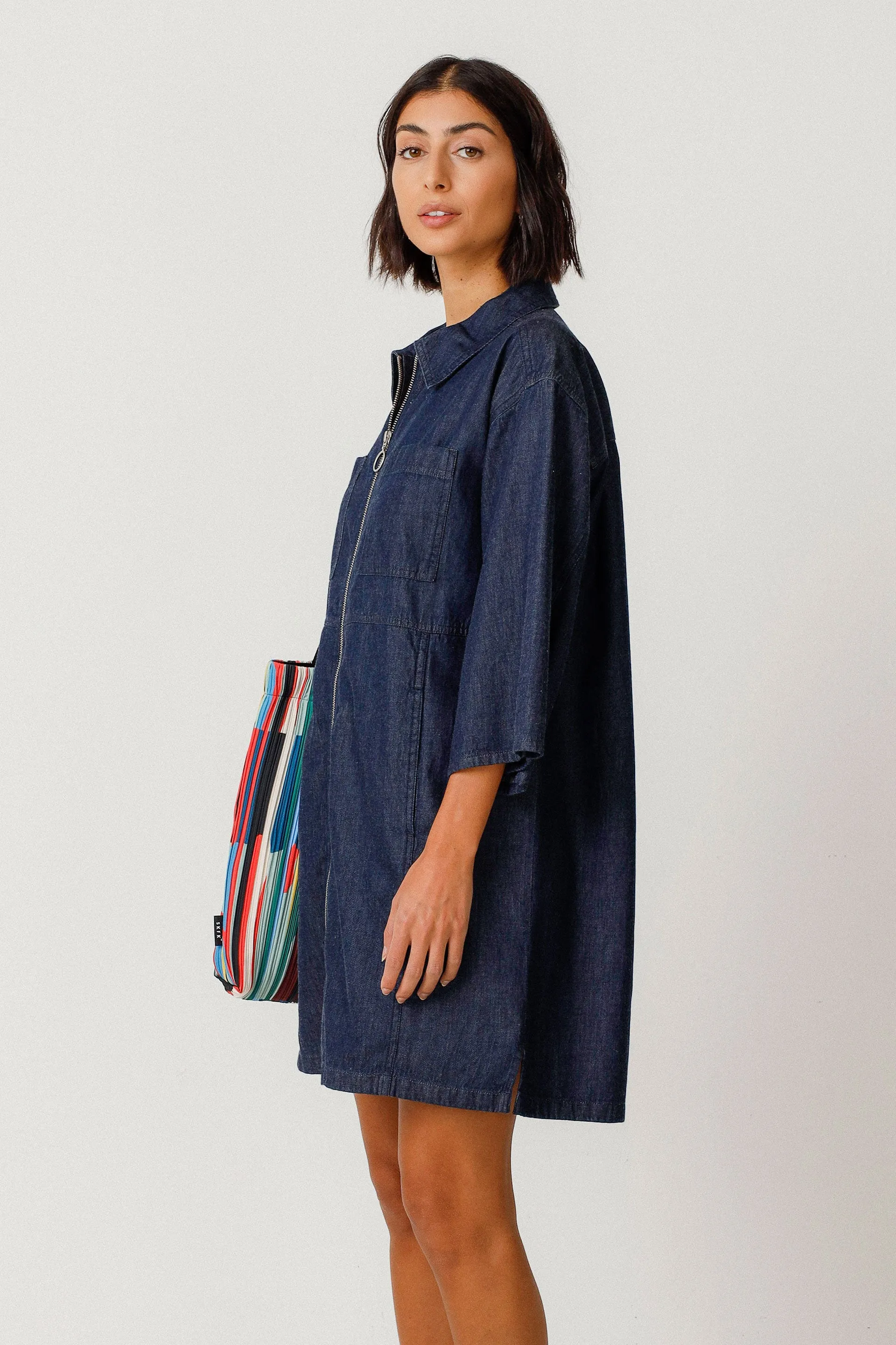 SKFK Dark Denim Dress Jacket