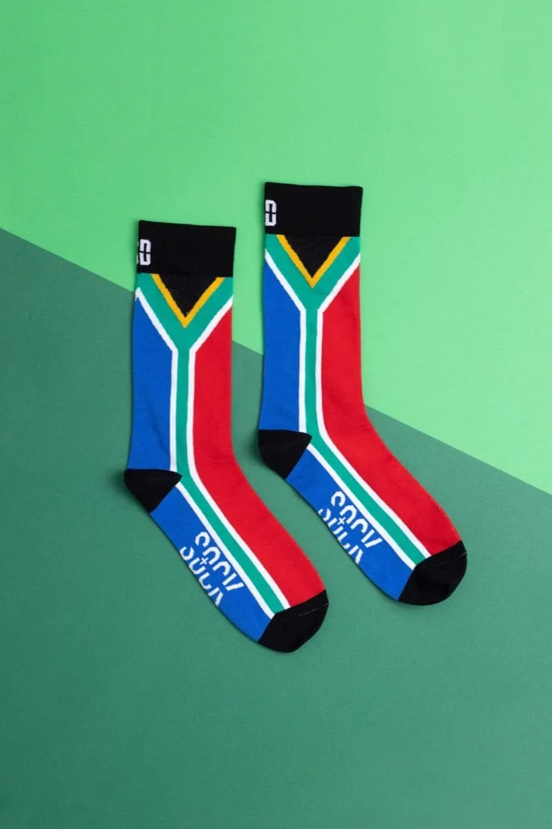 Sock Doctor SA Flag Cotton Socks