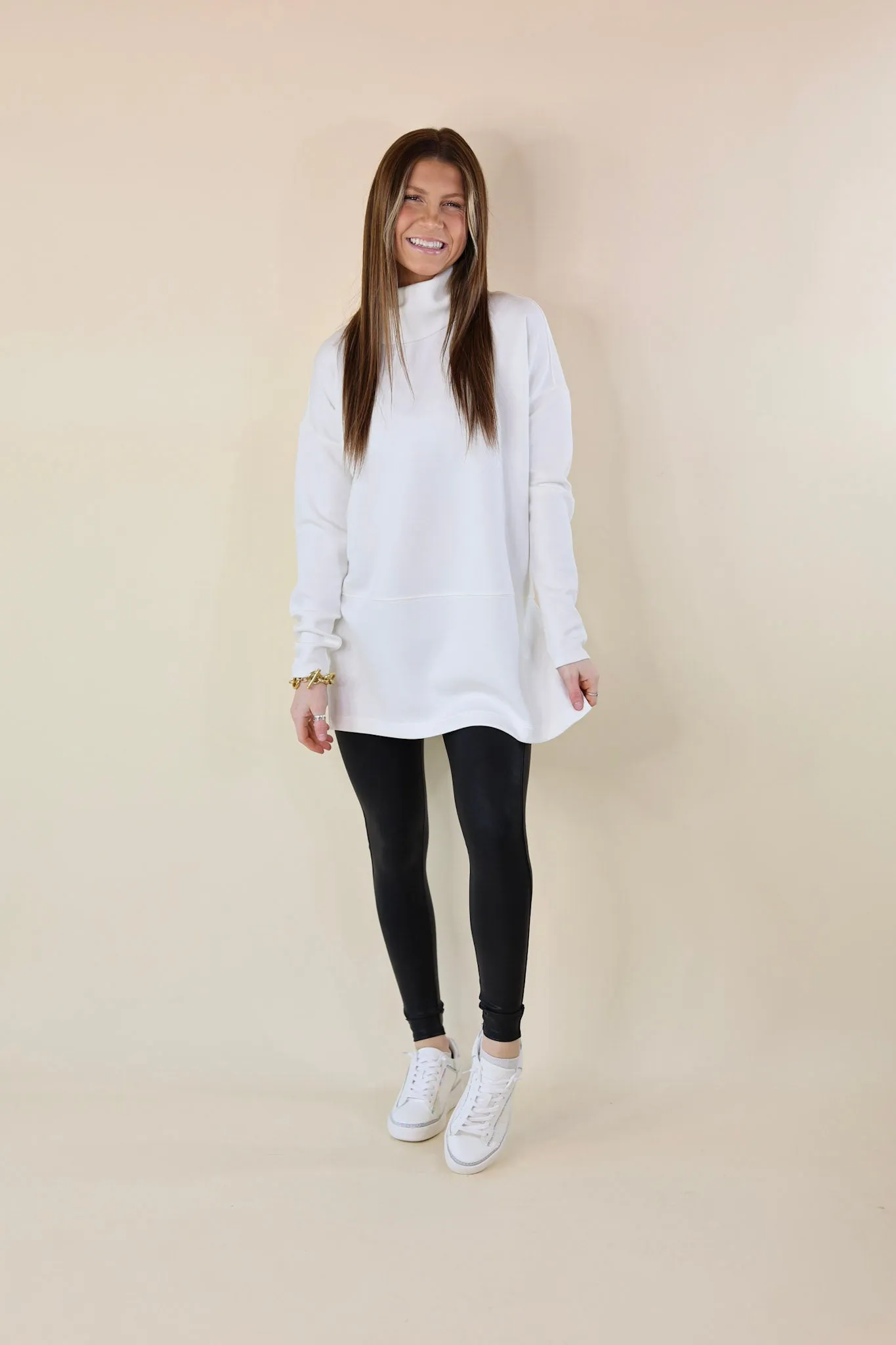 SPANX | AirEssentials Turtleneck Tunic in White