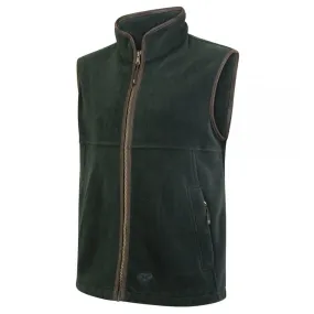 Stenton Technical Fleece Gilet Pine Green by Hoggs of Fife