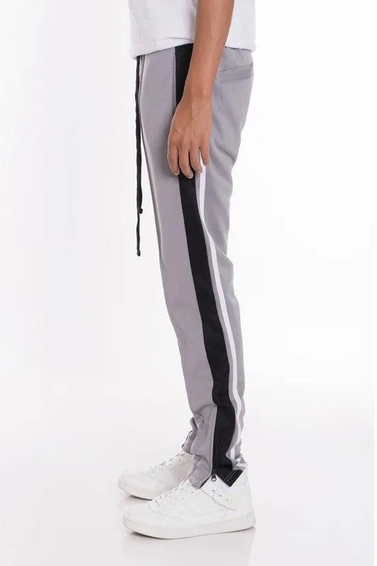 Striped Tricot Tapered Pants Mens Track Pants