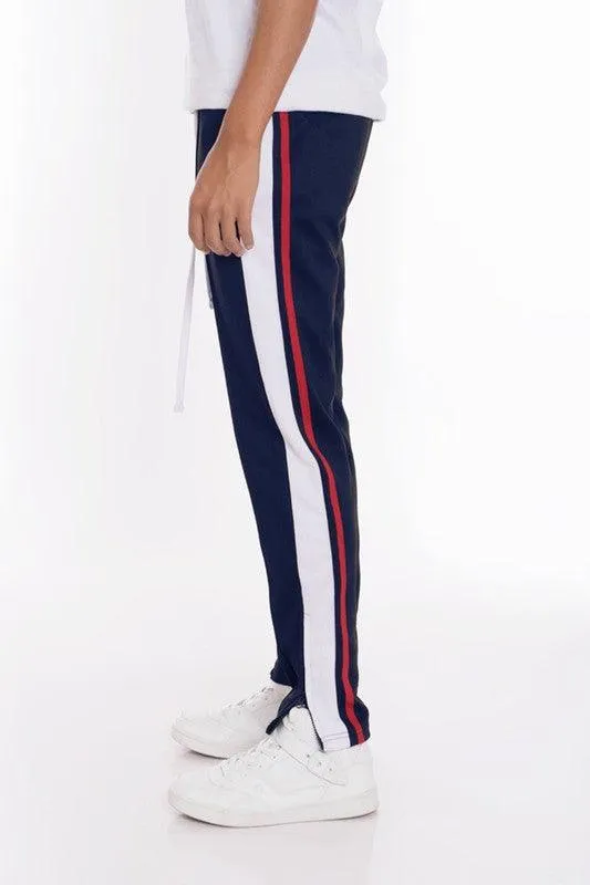 Striped Tricot Tapered Pants Mens Track Pants