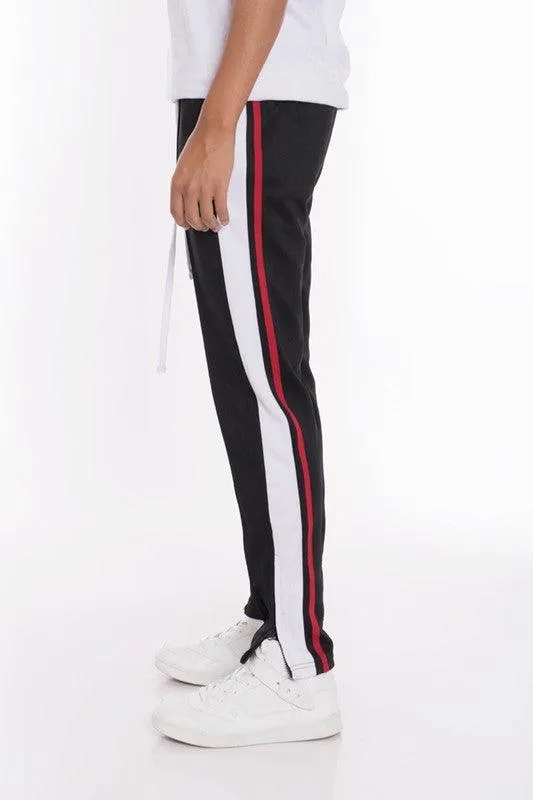 Striped Tricot Tapered Pants Mens Track Pants