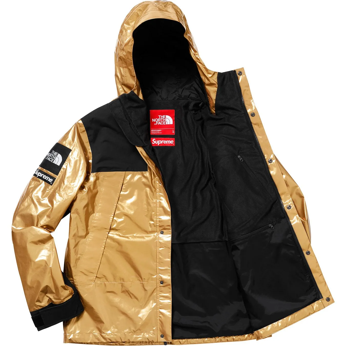 Supreme The North Face Metallic Mountain Parka - Gold