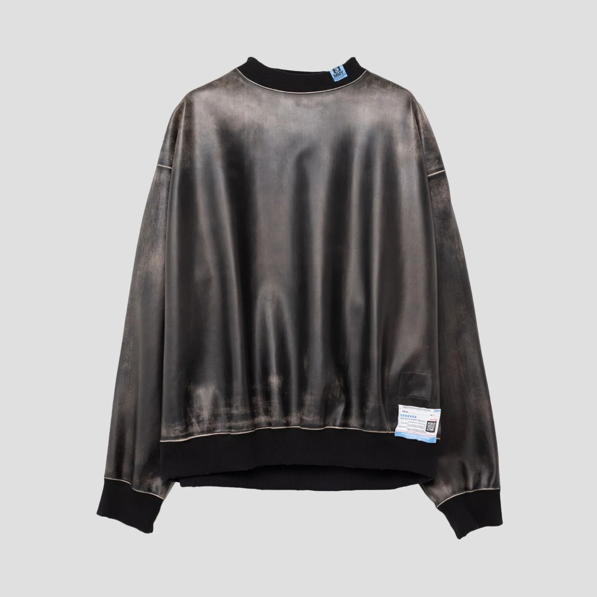 SYNTHETIC LEATHER PULLOVER