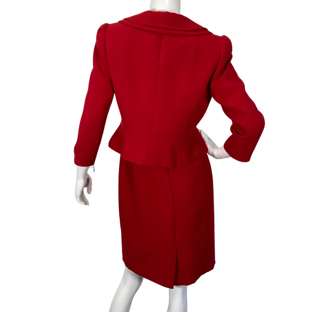 Tahari Red Dress and Blazer Set