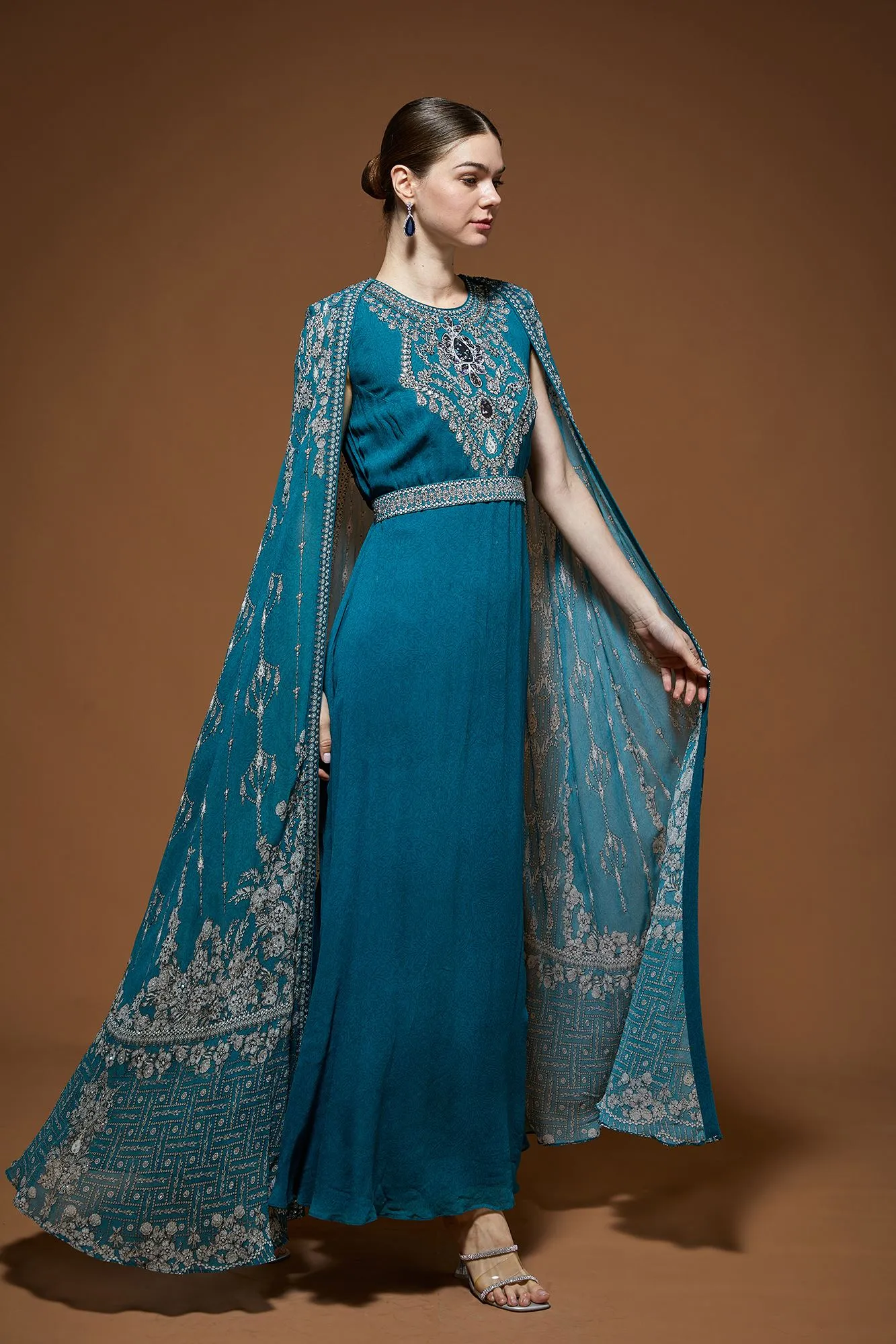 Teal Kaftan