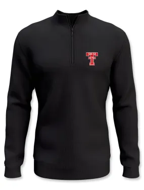 Texas Tech Dark Horse "Vintage Scoreboard" BLACK Quarter-Zip MEN'S Pullover