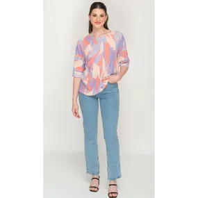 Trendy Printed Casual Short Top For Womens