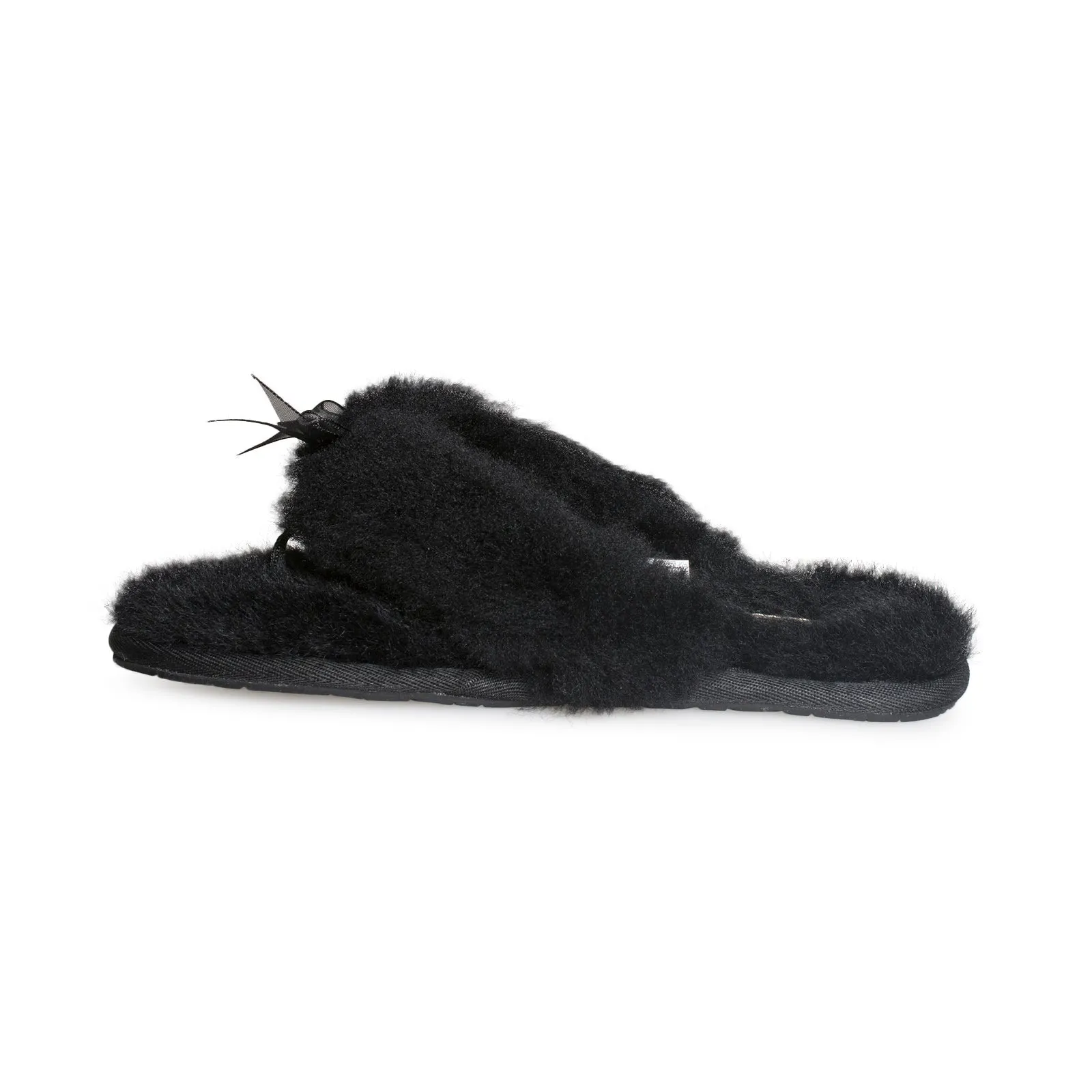 UGG Fluff Flip Flop II Black - Women's