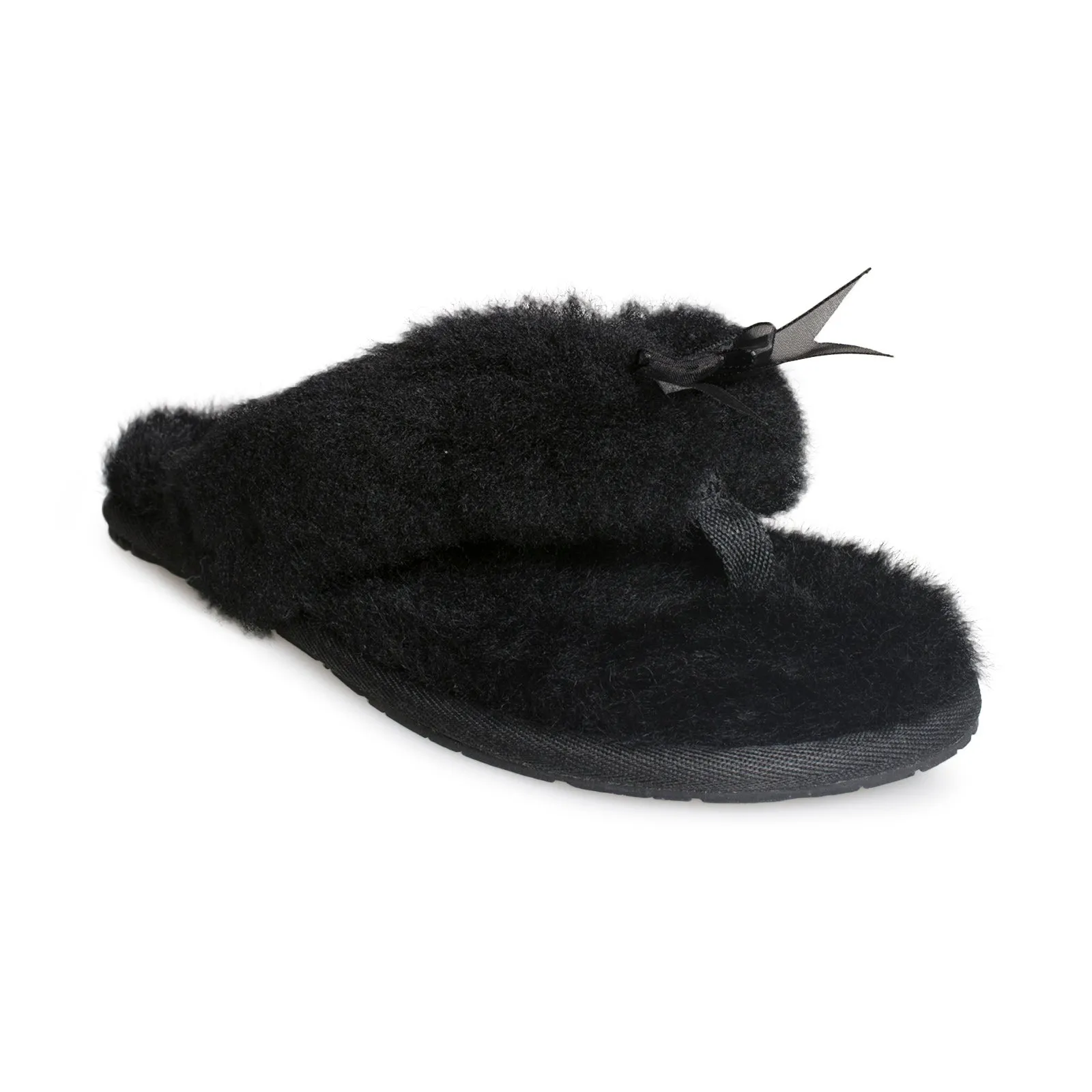 UGG Fluff Flip Flop II Black - Women's