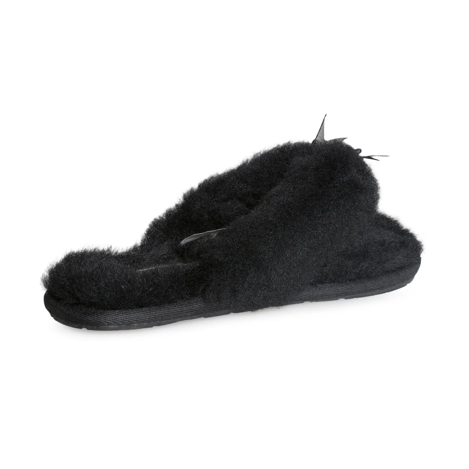 UGG Fluff Flip Flop II Black - Women's