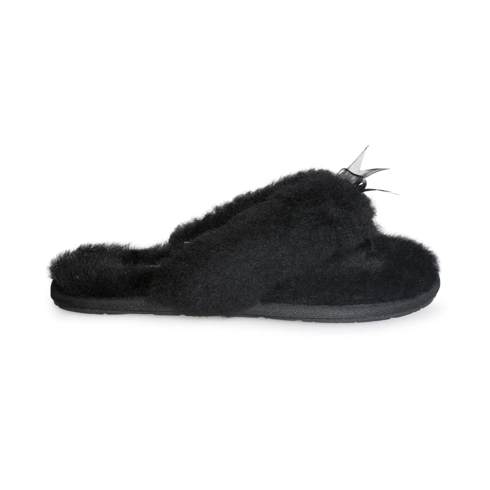 UGG Fluff Flip Flop II Black - Women's