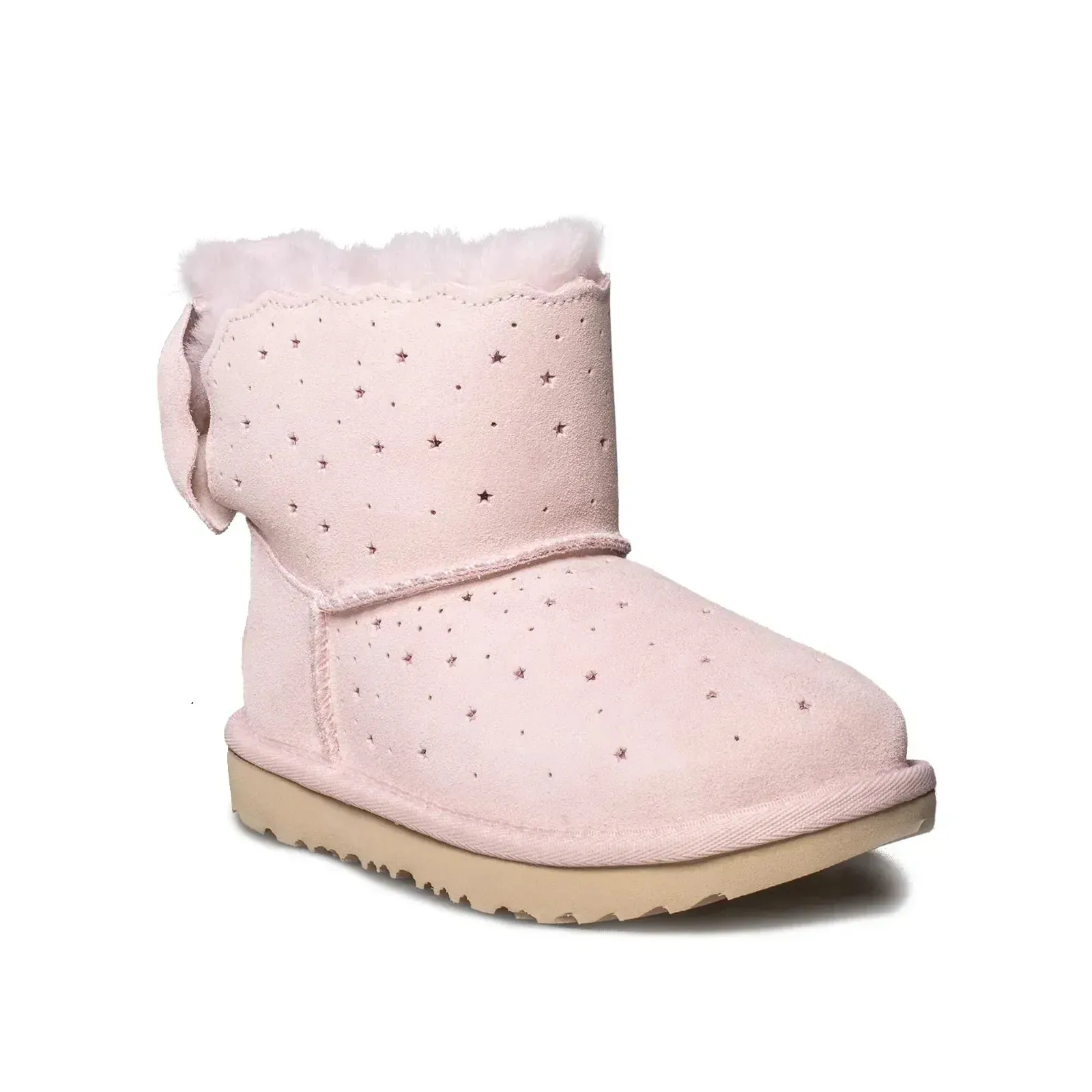 UGG Mini Bailey Bow II Starry Lite Seashell Pink Boot's - Toddler's