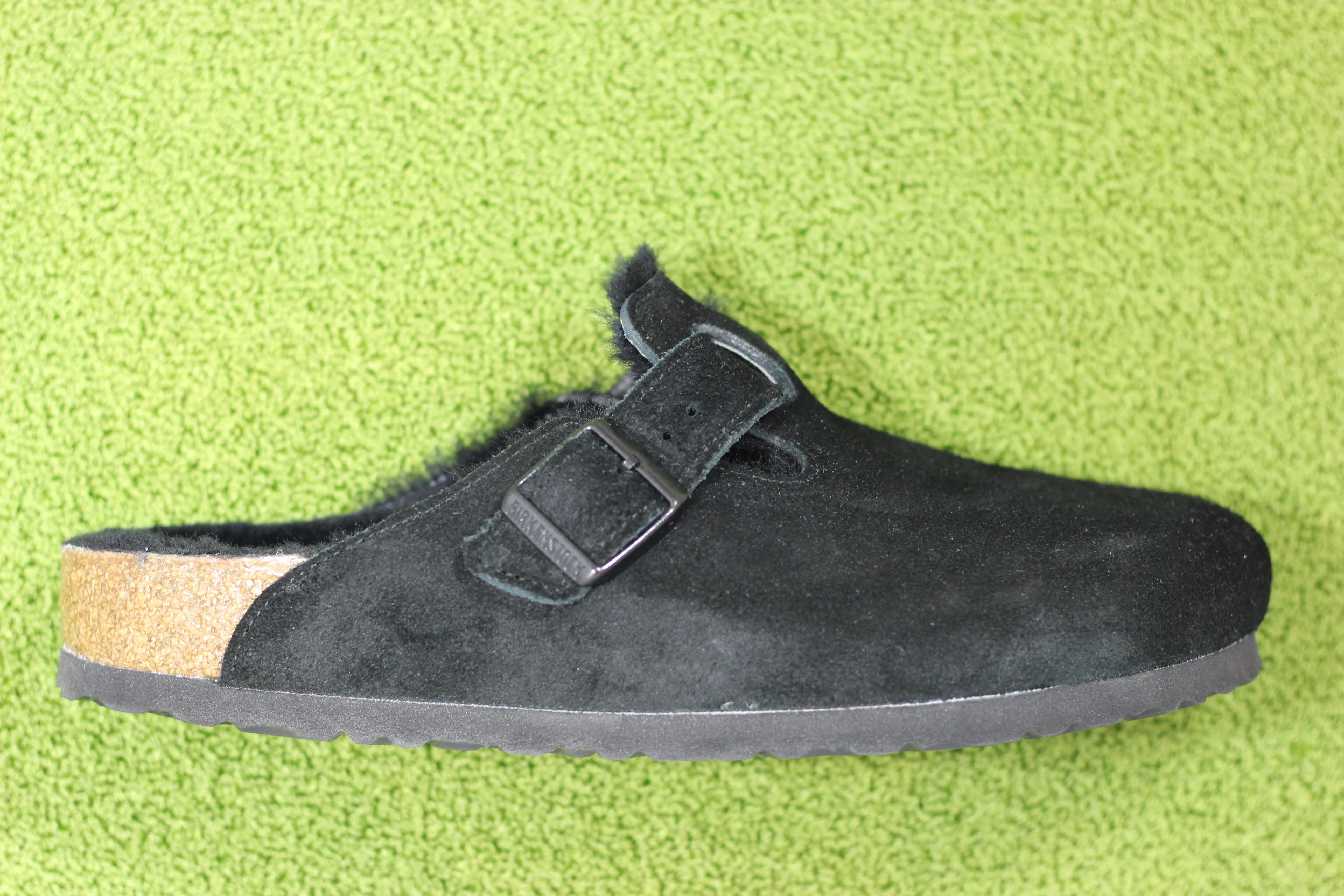 Unisex Boston Shearling Clog - Black Shearling