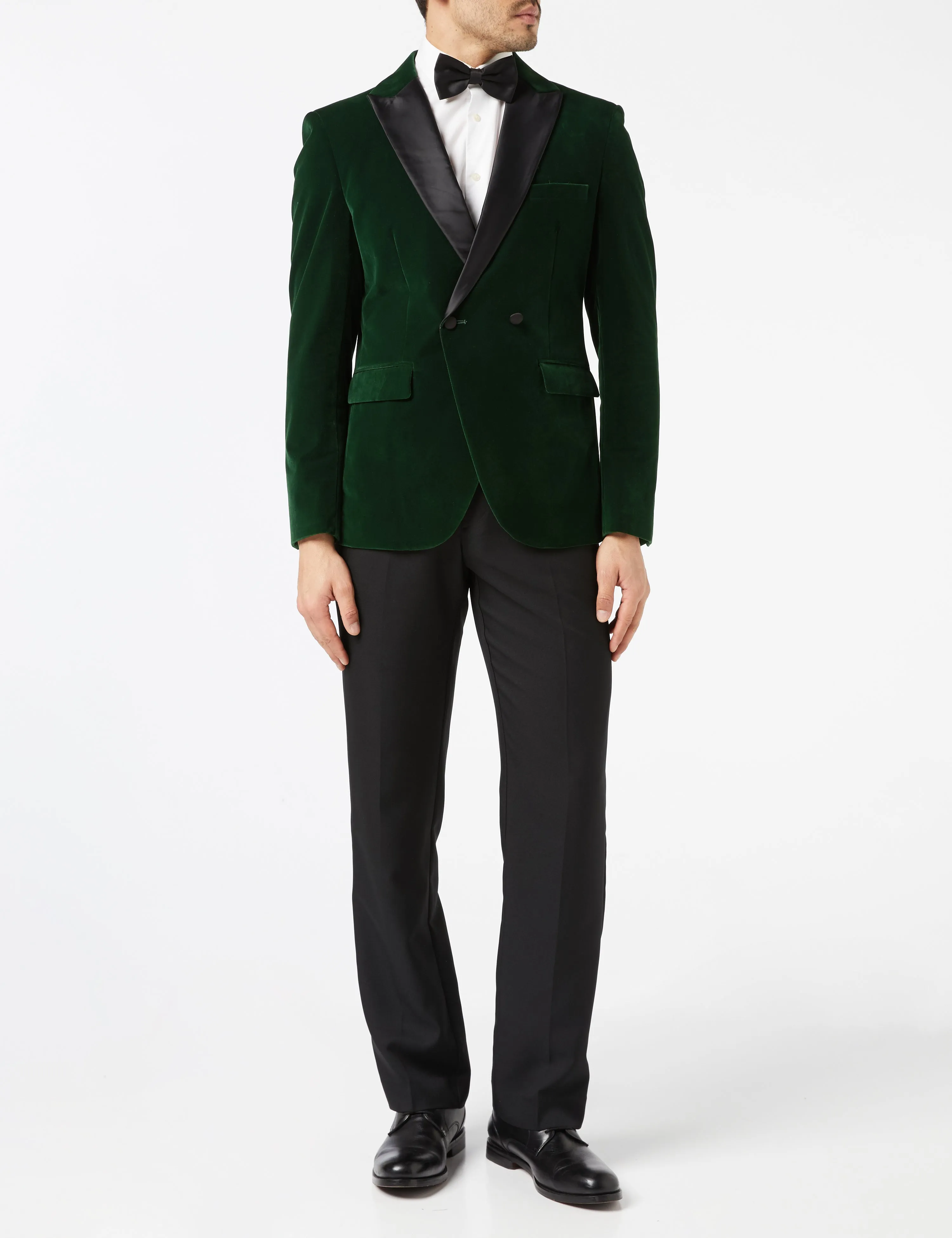 WILLS - Green Soft Velvet Dinner Jacket