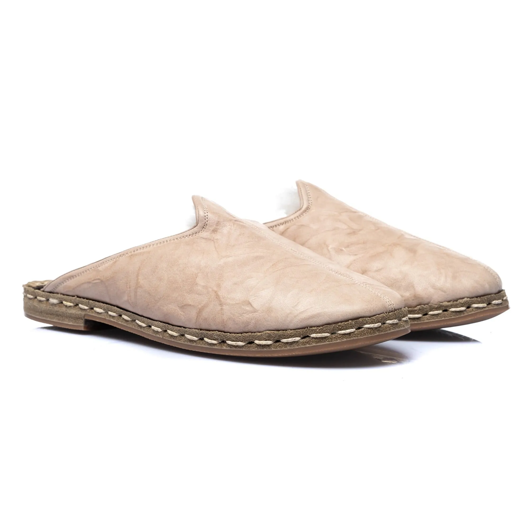 Women's Beige Shearlings