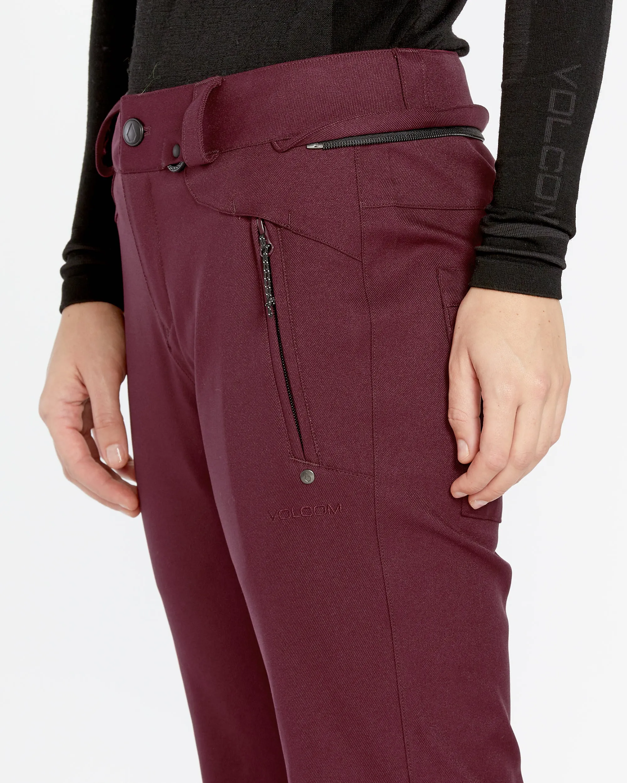 Womens Genus Stretch Pants - Burgundy