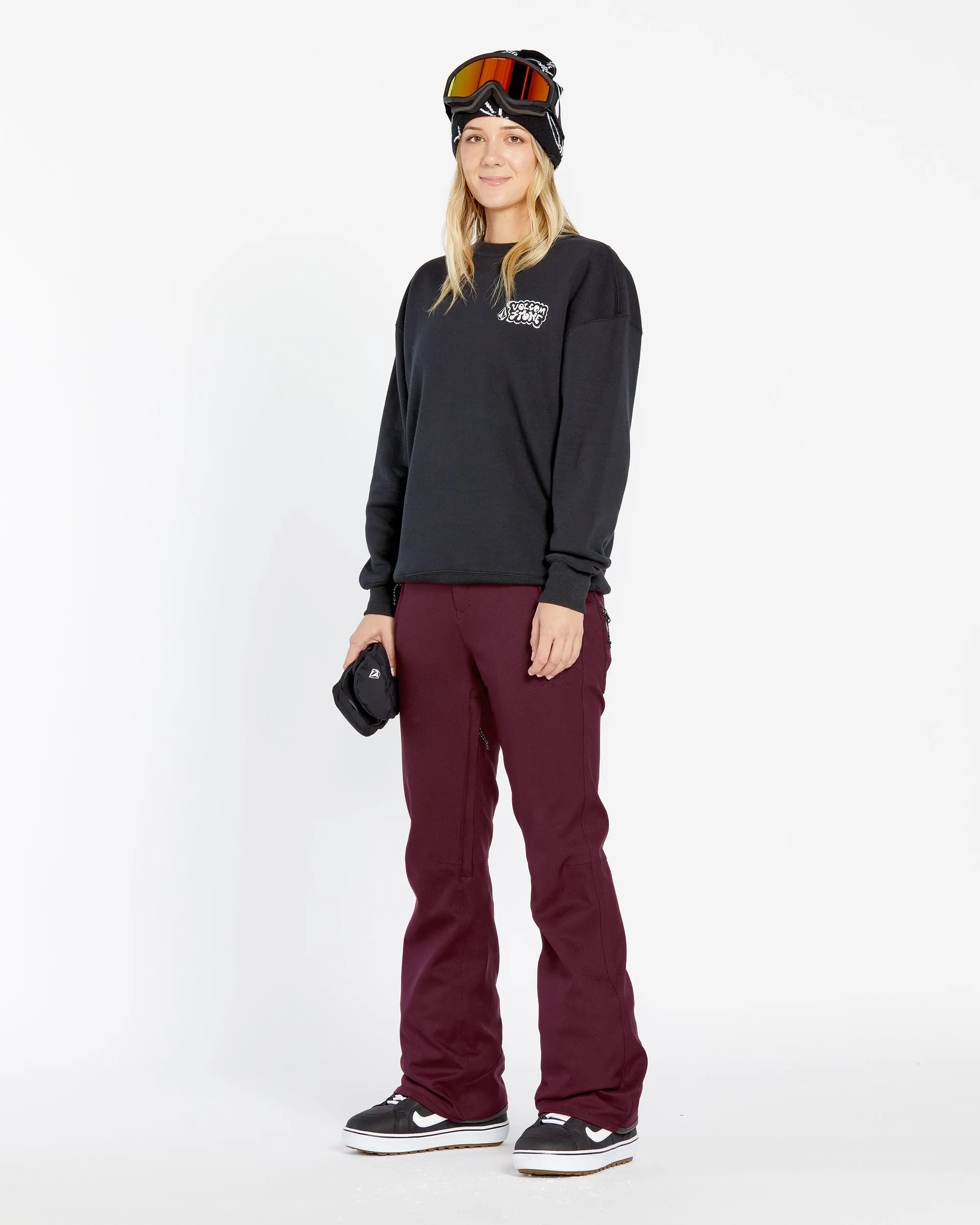 Womens Genus Stretch Pants - Burgundy