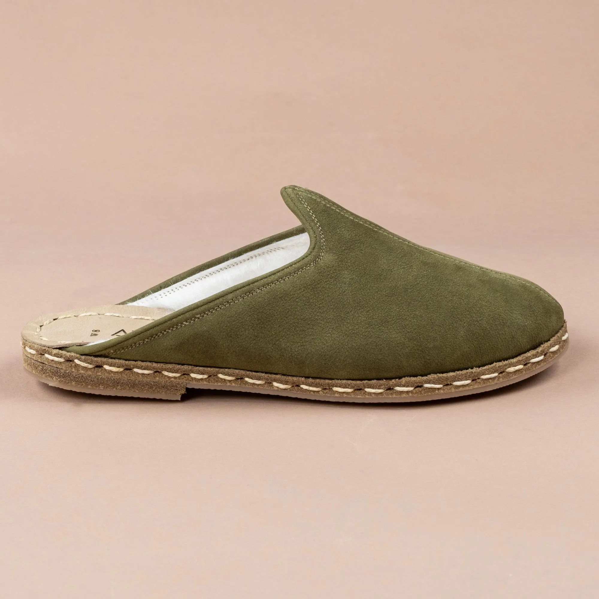 Women's Olive Shearlings