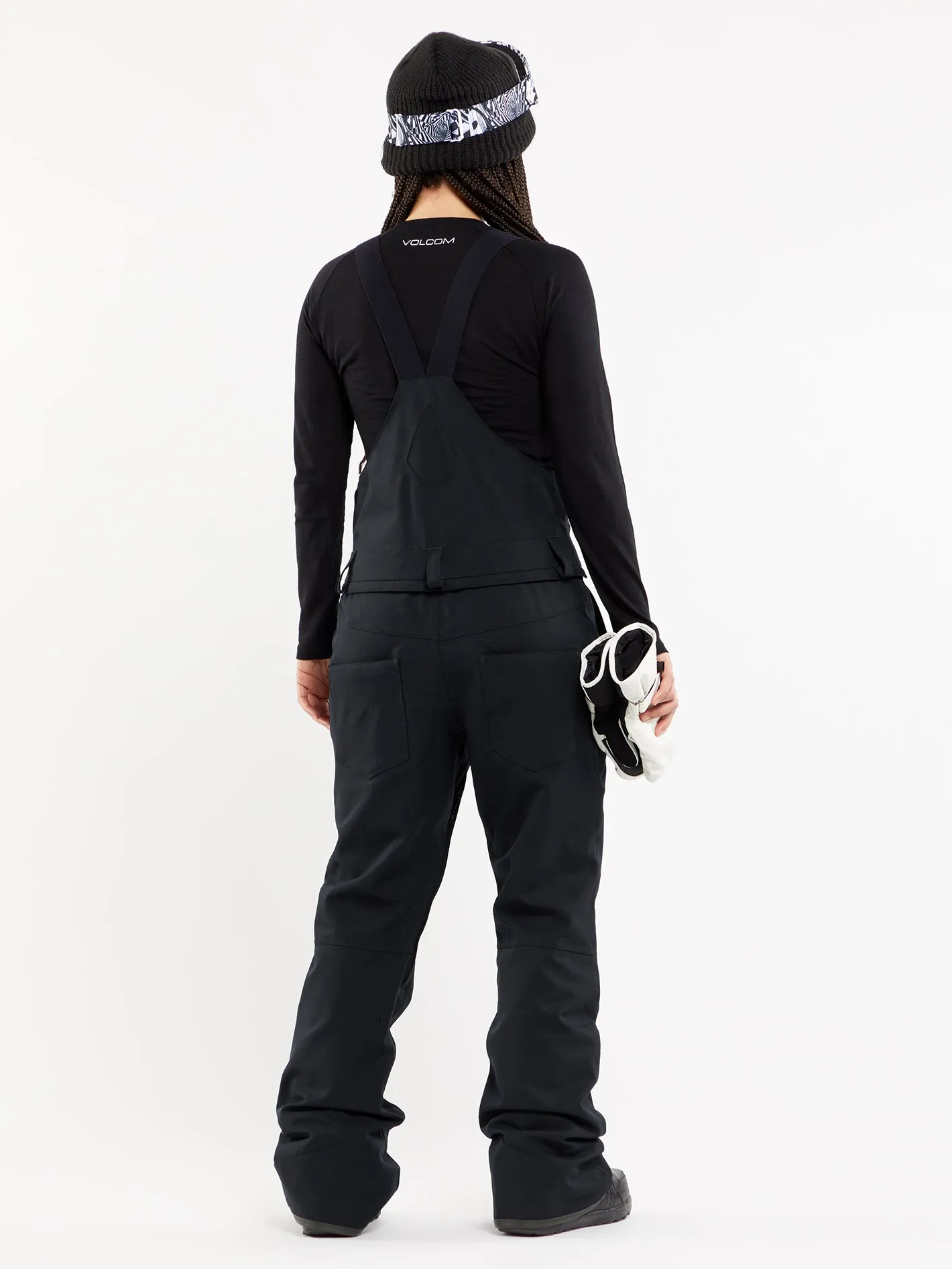 Womens Swift Bib Overalls - Black