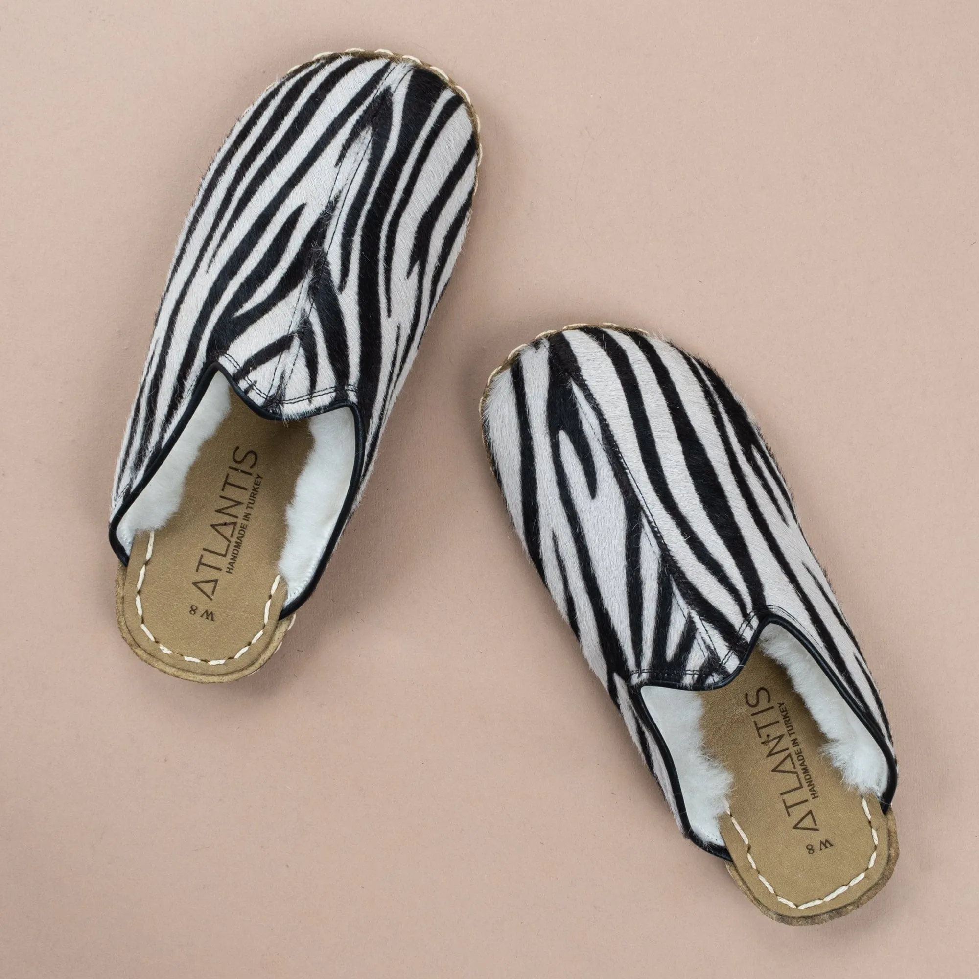 Women's Zebra Barefoot Shearlings