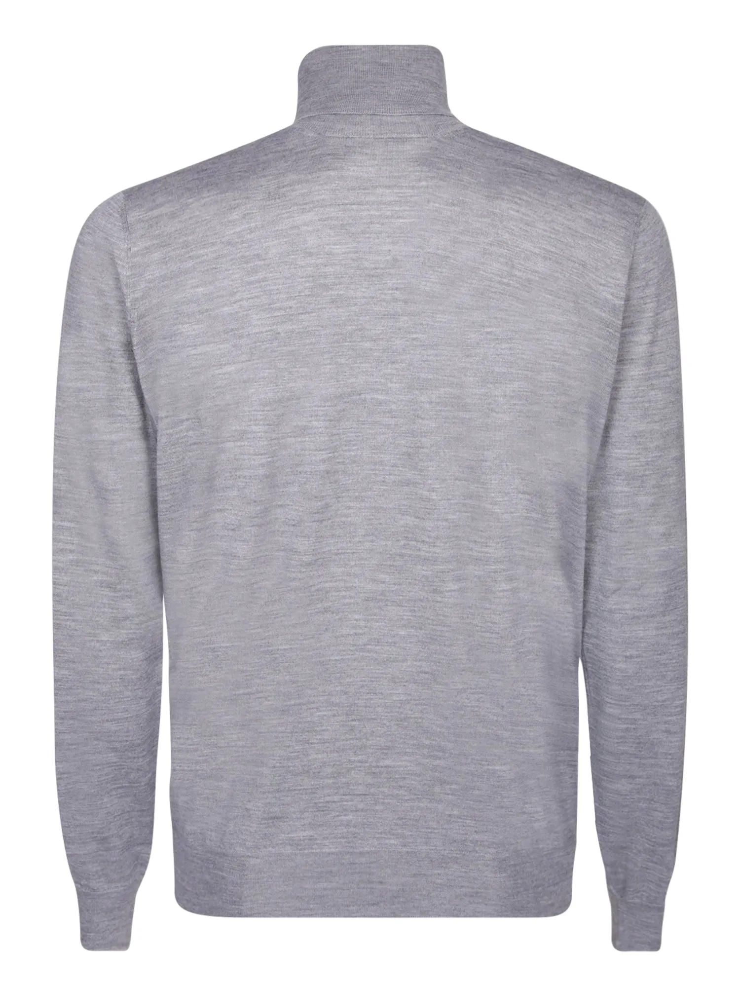 Wool-blend light grey pullover F18