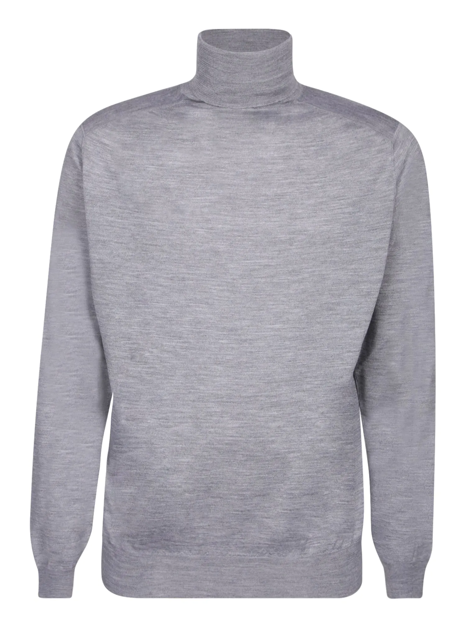 Wool-blend light grey pullover F18