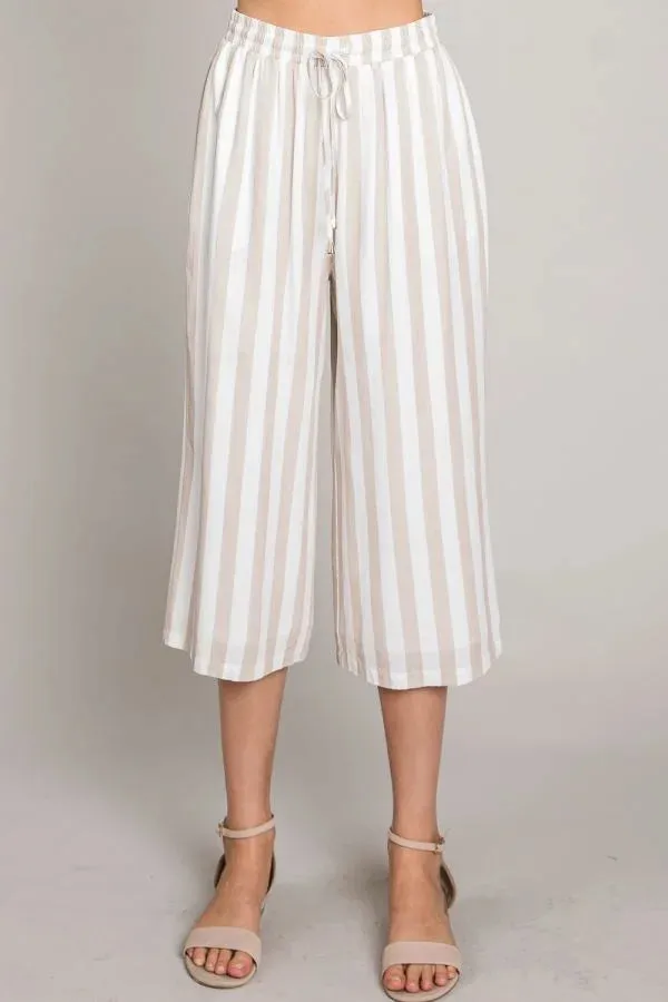 WOVEN FLOWY CULOTTES