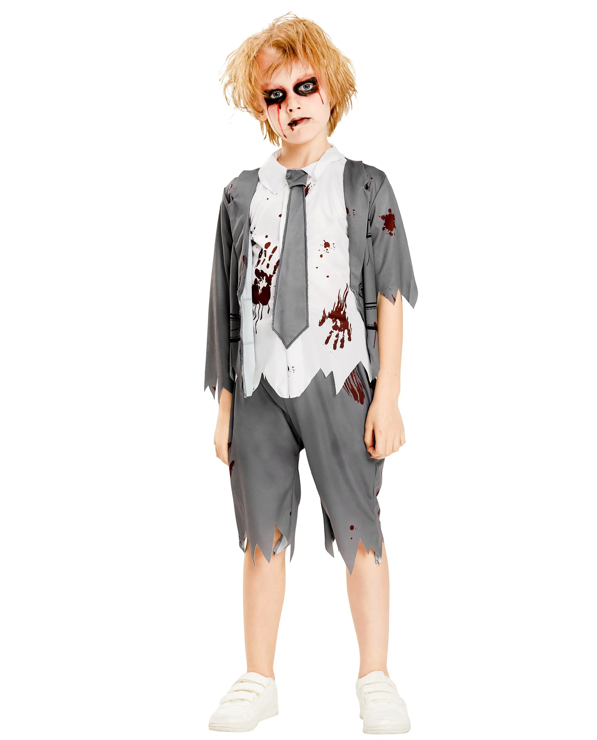 Zombie School Costume for Boys Halloween Horror Student